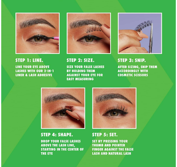 NYX Professional Makeup Falsche Wimpern, Langlebig, 12 Stunden Tragezeit