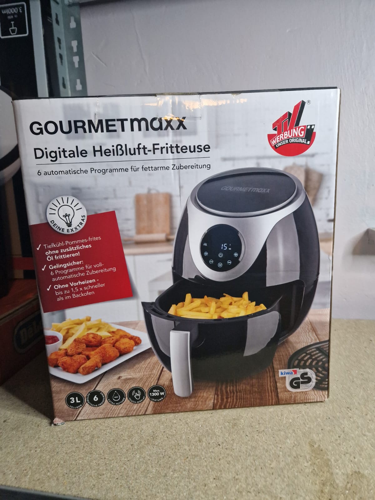 GOURMETmaxx Heißluftfritteuse Digital 3L 6 Programme