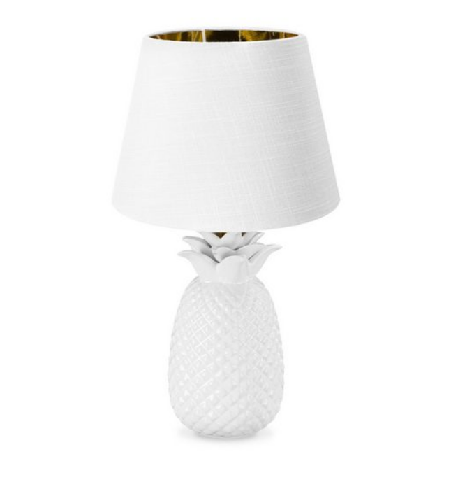 NAVARIS Ananaslampe 40cm Tischlampe, Dekolampe
