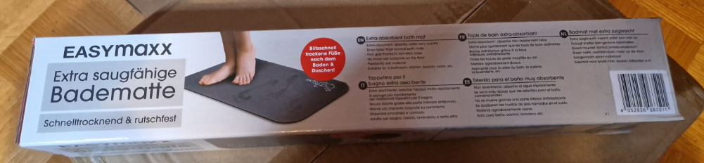 EASYmaxx- Extra saugfähige Badematte rutschfest