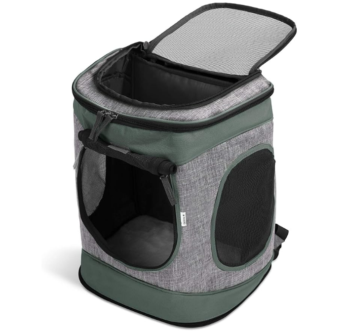 Navaris Rucksack für Hund Katze gepolstert - Hunderucksack Katzenrucksack