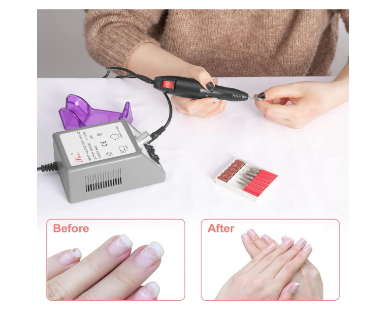 Elektrischer Profi Nagelfräser Maniküre & Pediküre Set