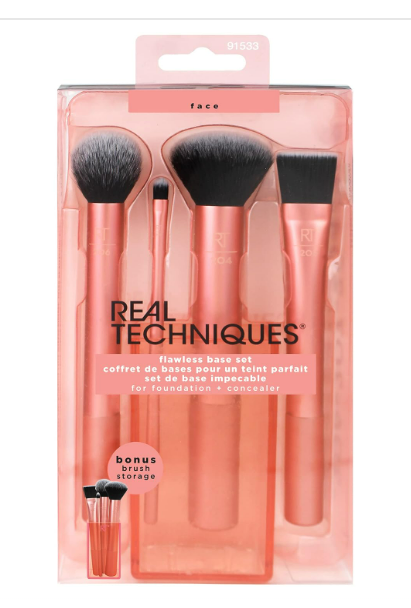 Real Techniques Flawless - Basis Pinsel-Set, 1er Pack (1 x 4 Stück)