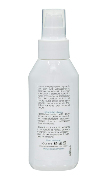 Body Spray Deodorant Milk For Allergic Skins 100 ml