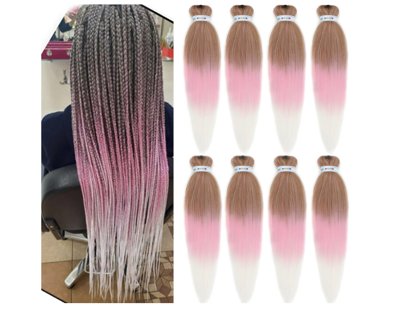 LDMY Pre-stretched Braiding Hair Extensions-8pcs 26inch Kunsthaar