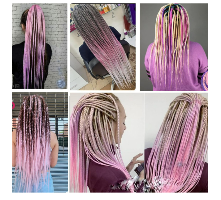 LDMY Pre-stretched Braiding Hair Extensions-8pcs 26inch Kunsthaar