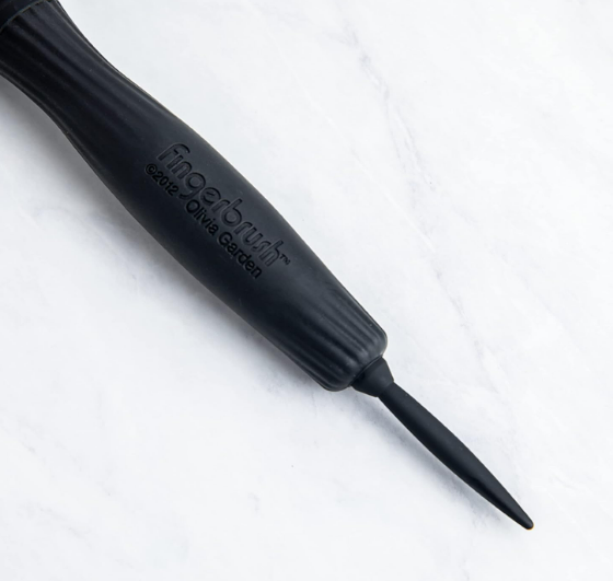 Olivia Garden - Fingerbrush - Nylonborsten - Medium - Schwarz