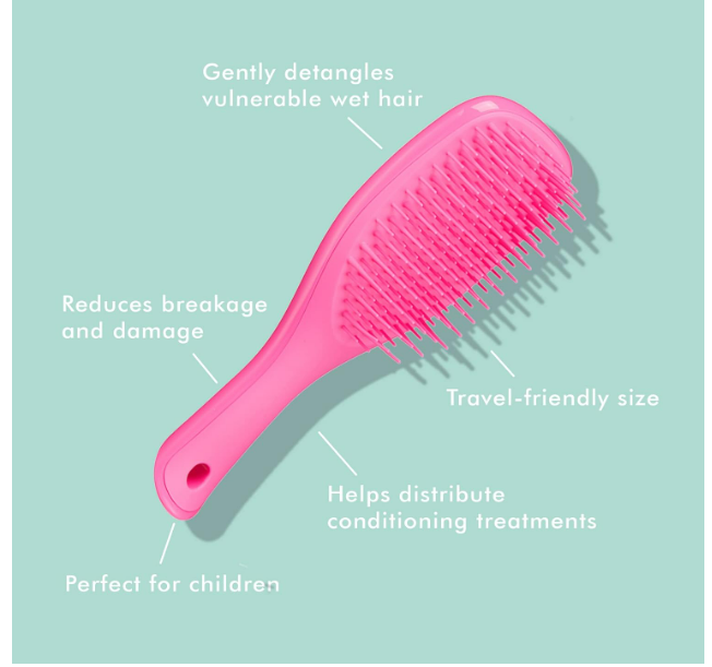 Tangle Teezer The Wet Detangler Mini, Pink Sherbert