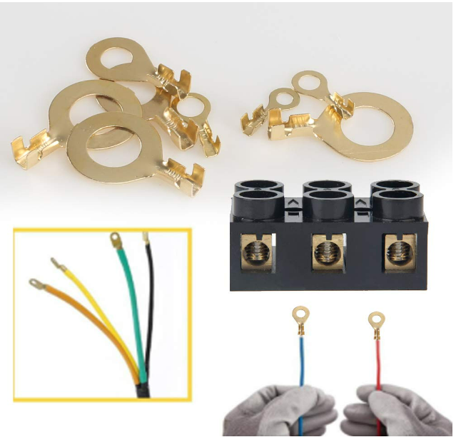 Ringkabelschuhe 150er Set Messing M10 M8 M6 M5 M4 M3