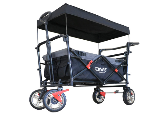 DMS Faltbarer Bollerwagen mit Dach