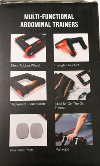 TOMSHOO Bauchroller Bauchtrainer Liegestützgriffe 3-IN-1 Multifunktional
