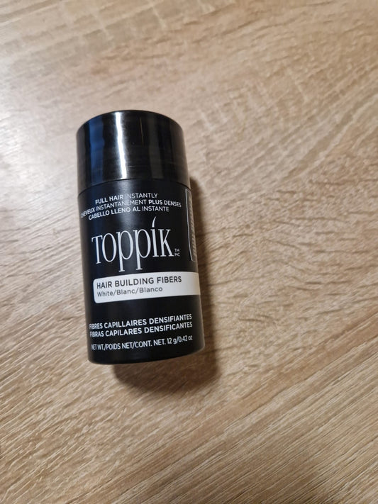 TOPPIK 12 g. Haarverdichter - Streuhaar Haarverdichtung mit Schütthaar - weiß